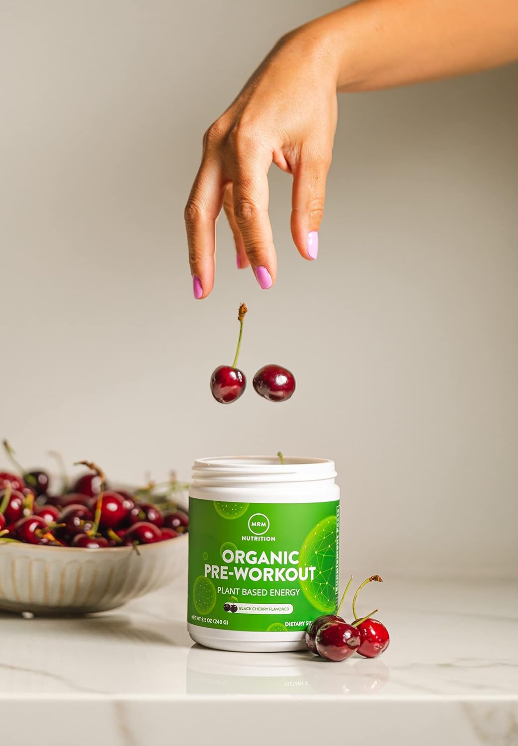 MRM Nutrition Organic Pre-Workout Powder | Island Fusion Flavored | Superfoods + 150mg Natural Caffeine + adaptogens | Clean Energy + Focus| Healthy Blood Flow | Vegan + Non-GMO | 20 Servings - Image 6