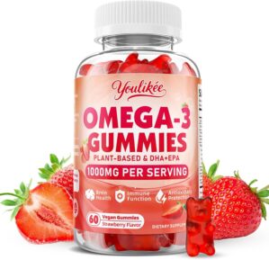 Vegan Omega-3 Gummies 1000mg, Omega...