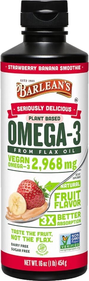 Barlean’s Vegan Omega 3 6 9 F...