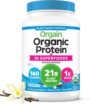 Orgain Organic Vegan Protein + 50 S...