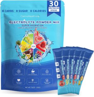 Electrolyte Powder Packets Sugar Fr...