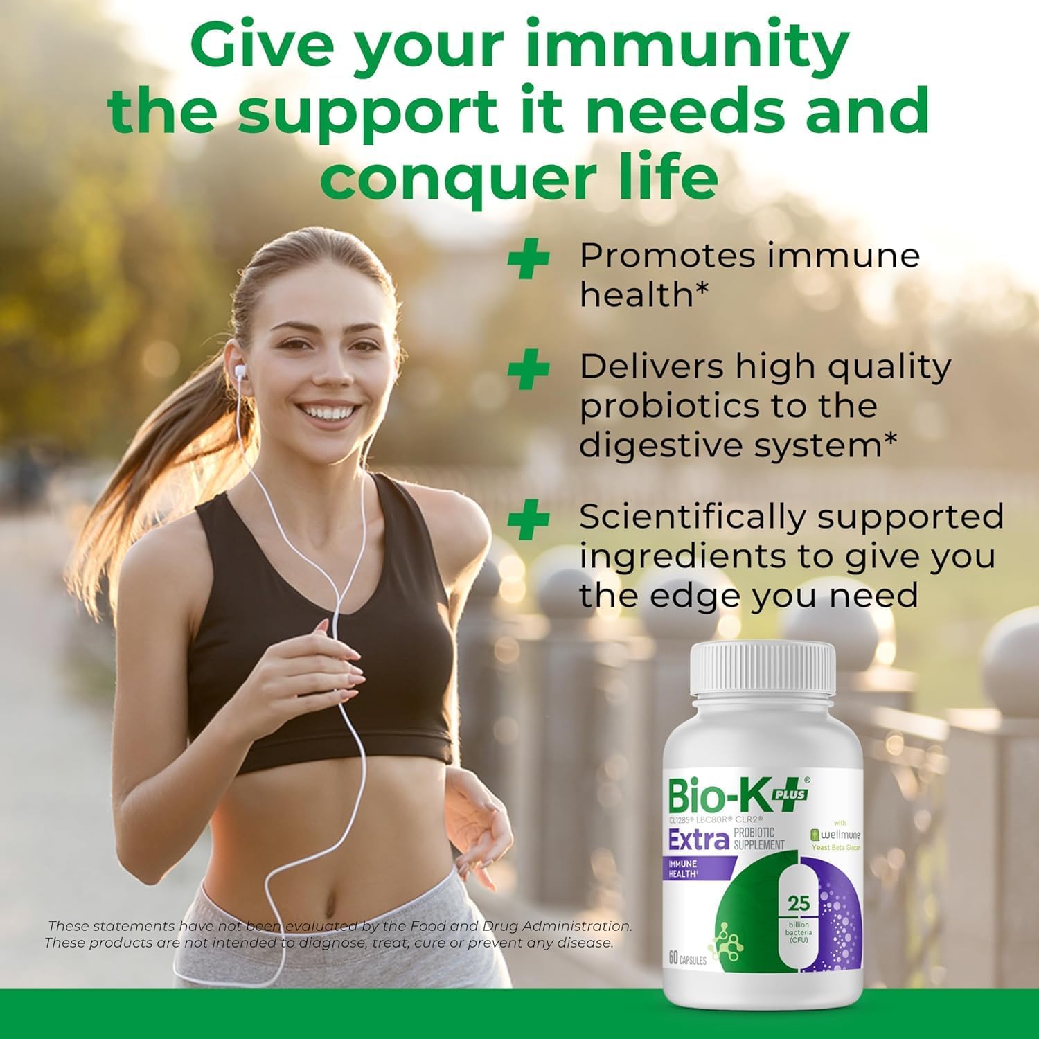 Bio K+ Vegan Probiotics for Immune Health, with Wellmune – Probiotic Supplement to Support Immunity, Maintains Digestive Health, Delayed Release Technology, Gluten Free, 25 Billion CFU – 60 Capsules - Image 5