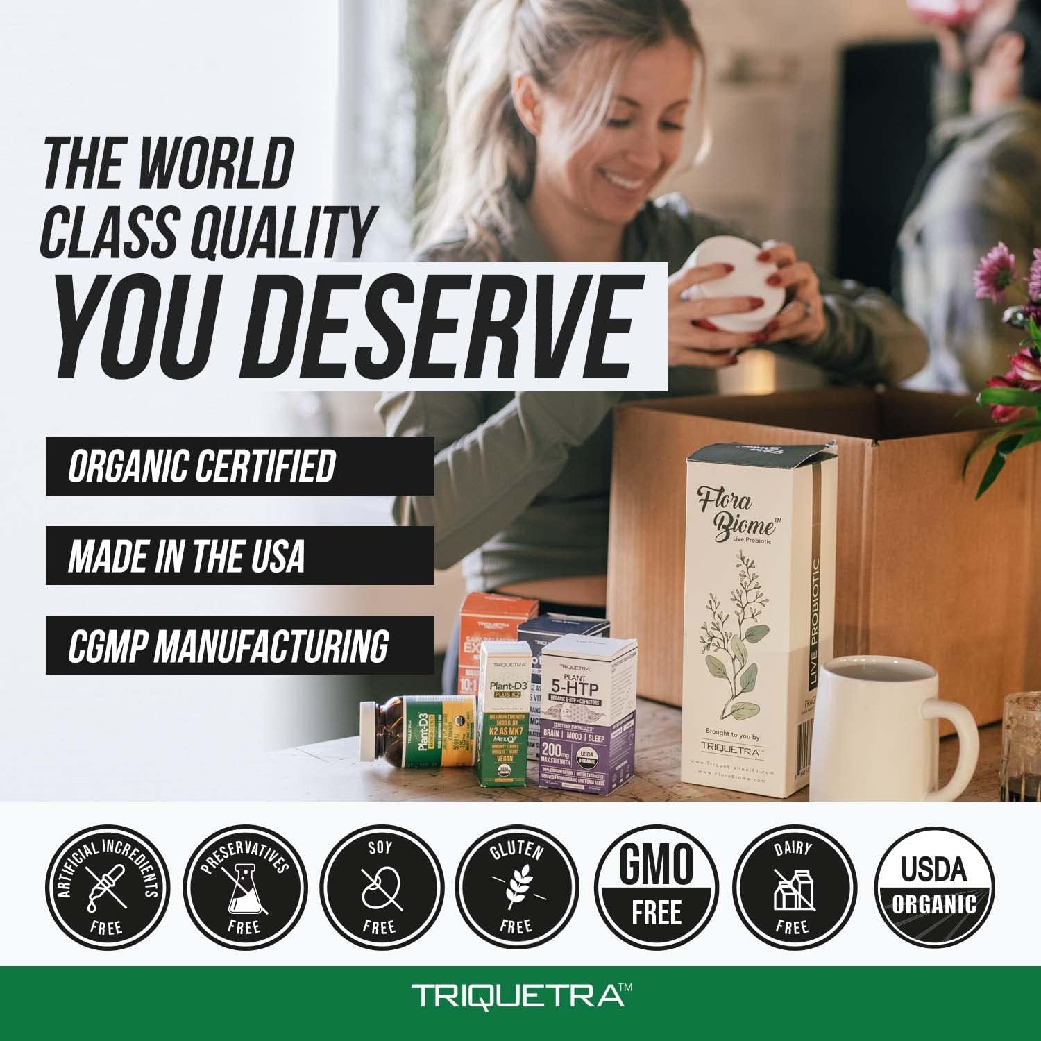 Organic Vitamin D3 5,000 IU - 100% Whole Food & Plant-Based Cholecalciferol Form, 100% Vegan Vitamin D - Enhanced with Prebiotic & Superfood Complex – Organic, Vegan, GMO & Gluten Free (60 Capsules) - Image 7