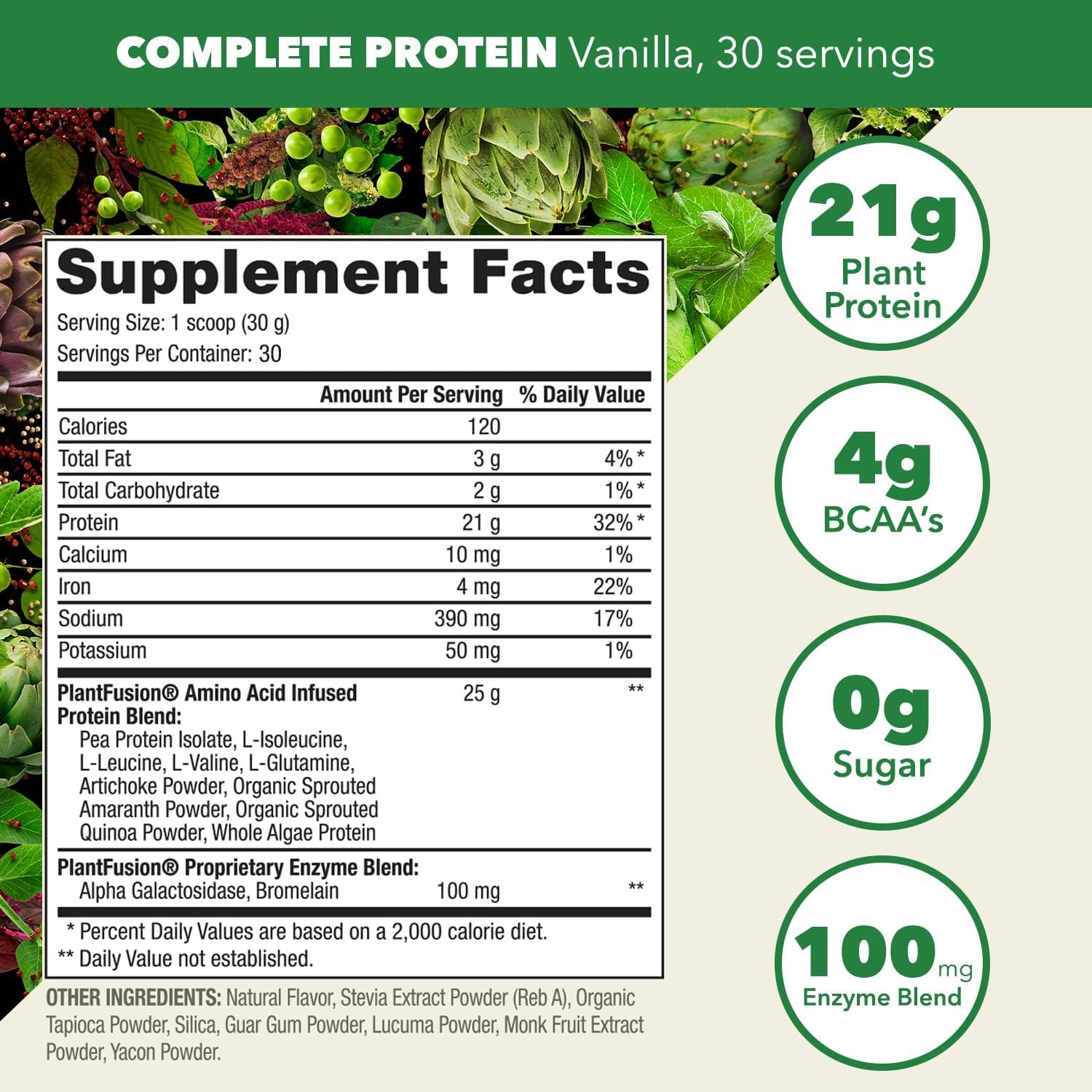 PlantFusion Complete Vegan Protein Powder Sample Packets - Plant Based Protein Powder Packets to-Go with BCAAs and Pea Protein - Keto, Gluten Free, Non-Dairy, No Sugar (Vanilla Pack of 4) - Image 2