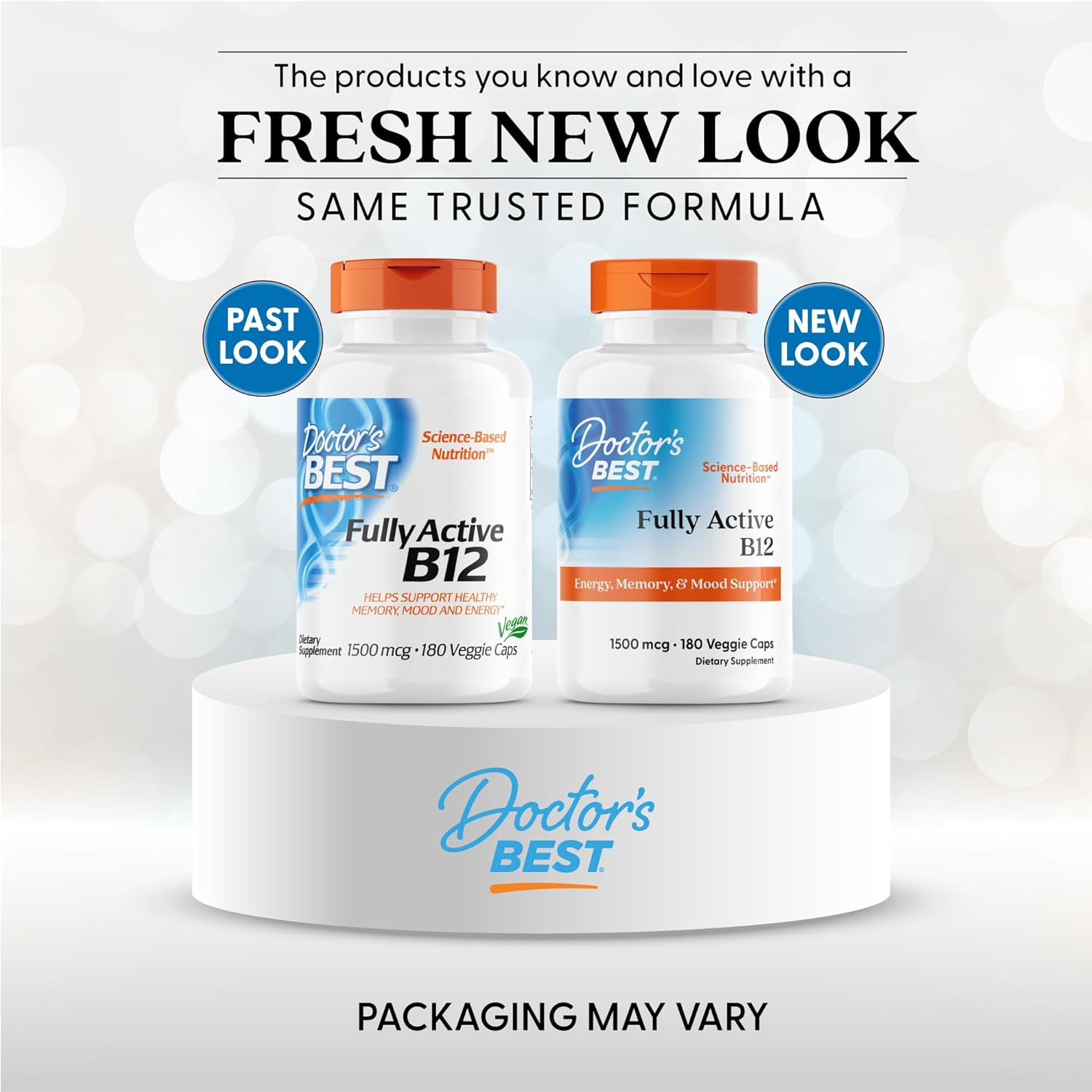 Doctor's Best Vitamin B12 Methylcobalamin for Men & Women - Vitamin B 12 Caps 1500 mcg, VIT B-12 Supplement, Vegan, Gluten Free, Non GMO, Fully Active - 180 Veg Capsules - Image 2