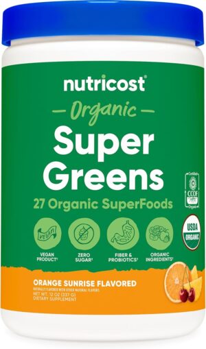 Nutricost Organic Super Greens Powd...