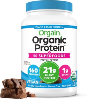 Orgain Organic Vegan Protein + 50 S...