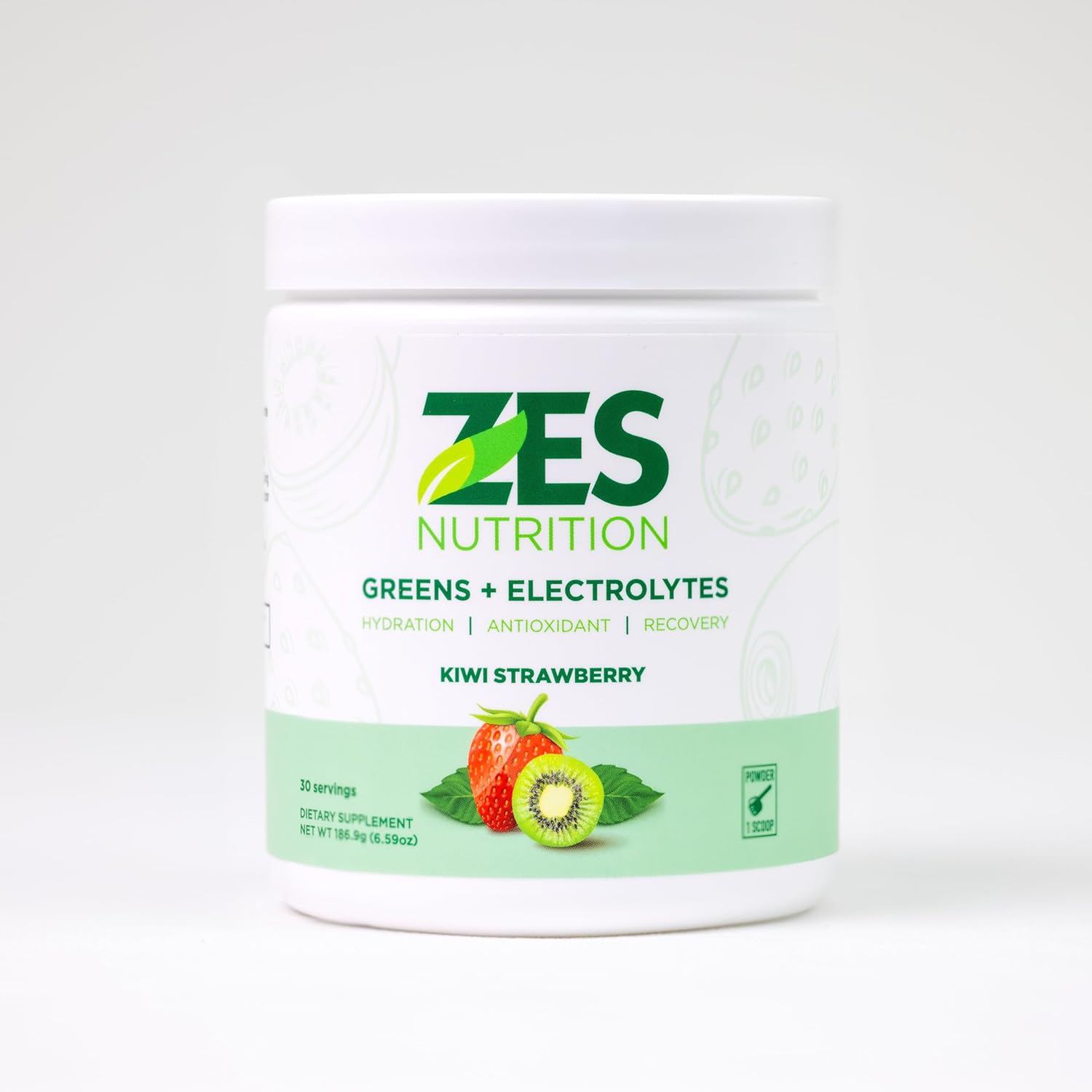 Greens + Electrolytes, Kiwi Strawberry Flavor, Vegan, Non-GMO, Green Powder, Daily Green Boost, Vegetable Powder Supplement, Organic Electrolytes, Recovery & Support, Smoothie Mix - Image 9