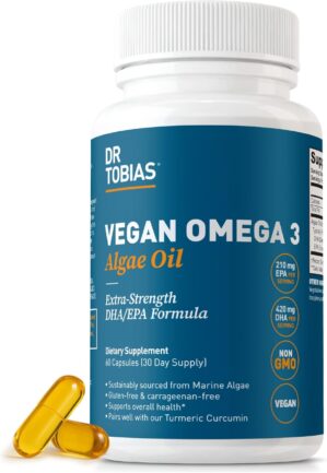 Dr. Tobias Vegan Omega 3 Supplement...