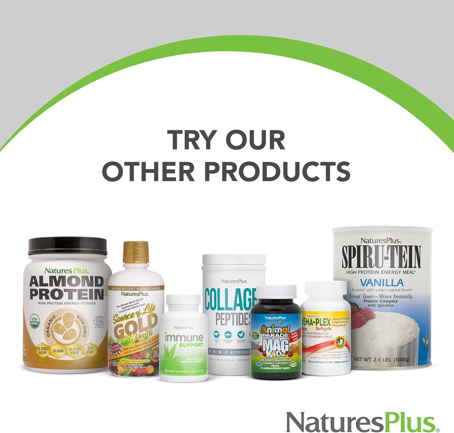 NaturesPlus Organic Pea Protein - 1.1 lb - Plant-Based Drink Powder - Supports Energy, Recovery & Weight Management - Non-GMO, Sugar Free, Allergen Free, Gluten Free, Vegan - 25 Servings - Image 8