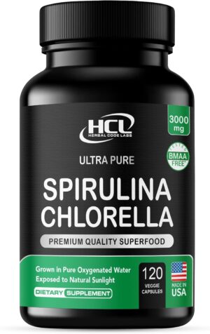 Chlorella Spirulina Powder Capsules...