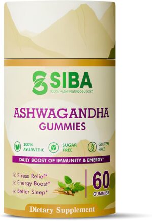 Siba Ashwagandha Gummies 250mg Vega...