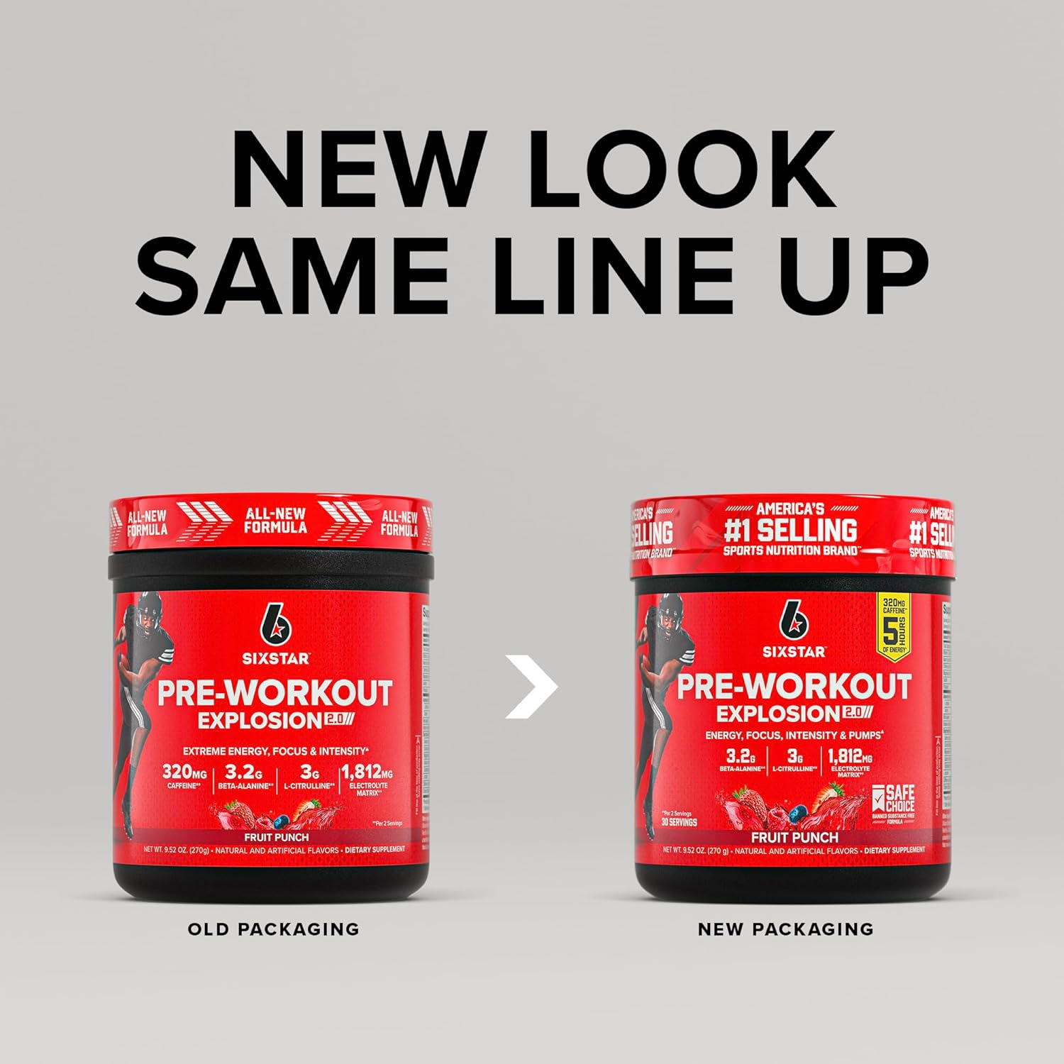 Six Star Pre-Workout Powder for Men & Women, Fruit Punch (30 Servings) - Preworkout Explosion 2.0 Energy Powder Drink Mix with Beta-Alanine & Caffeine - Sports Nutrition Supplement Products - Image 2