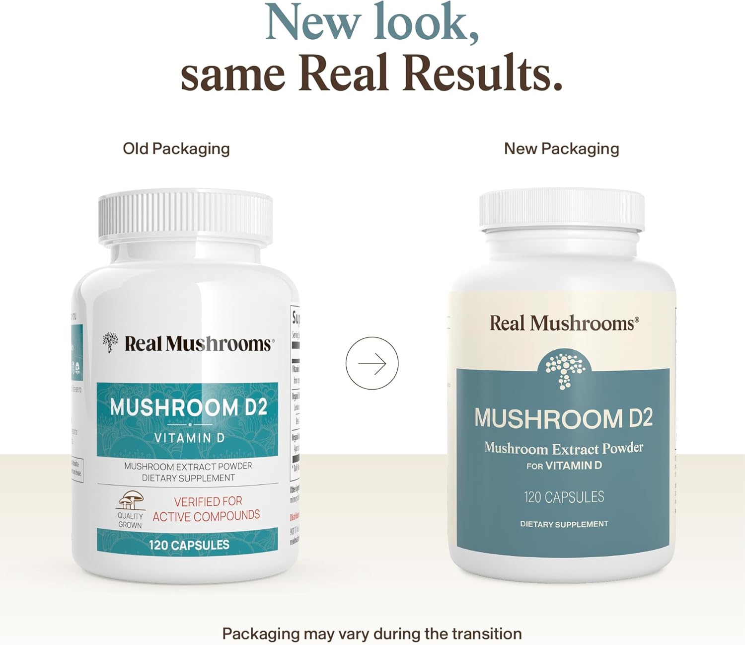 Real Mushrooms Vitamin D2 from Shiitake & Agaricus – Vegan Mushroom-Based D Supplement – Vitamins for Overall Wellness Support– Organic, Non-GMO, 1000 IU – 120 Count Functional Mushroom - Image 2