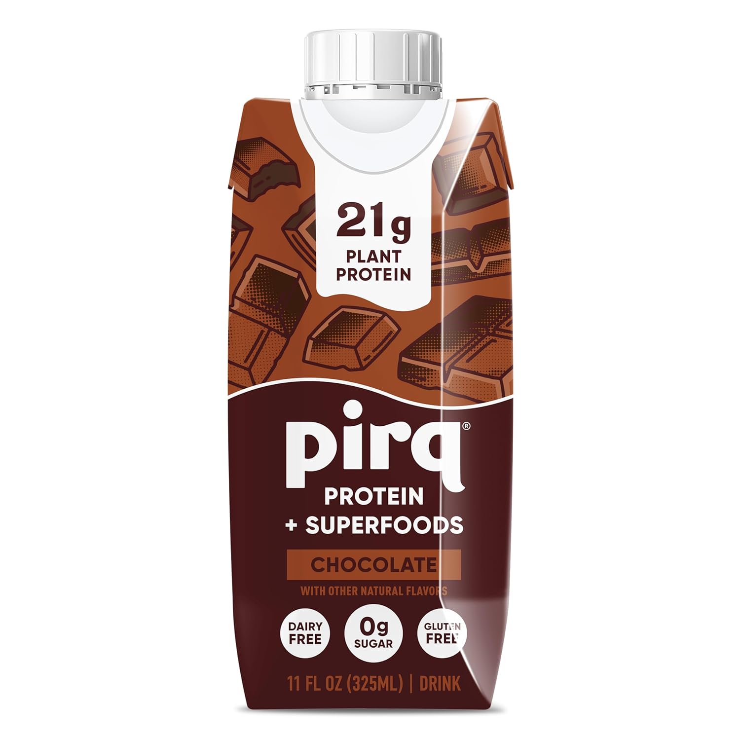 Pirq, 21g Plant Based Protein Shake, 25 Superfoods, Vegan Protein, Dairy-Free, Gluten & Soy Free, Kosher, Keto, Low Carb, Low Calorie (Chocolate, 3-4 Packs) - Image 6