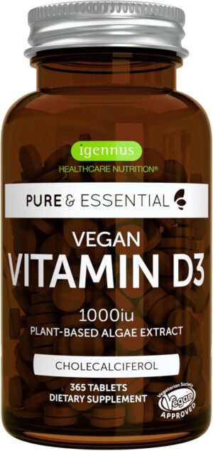 Igennus Natural Vegan Vitamin D3 10...