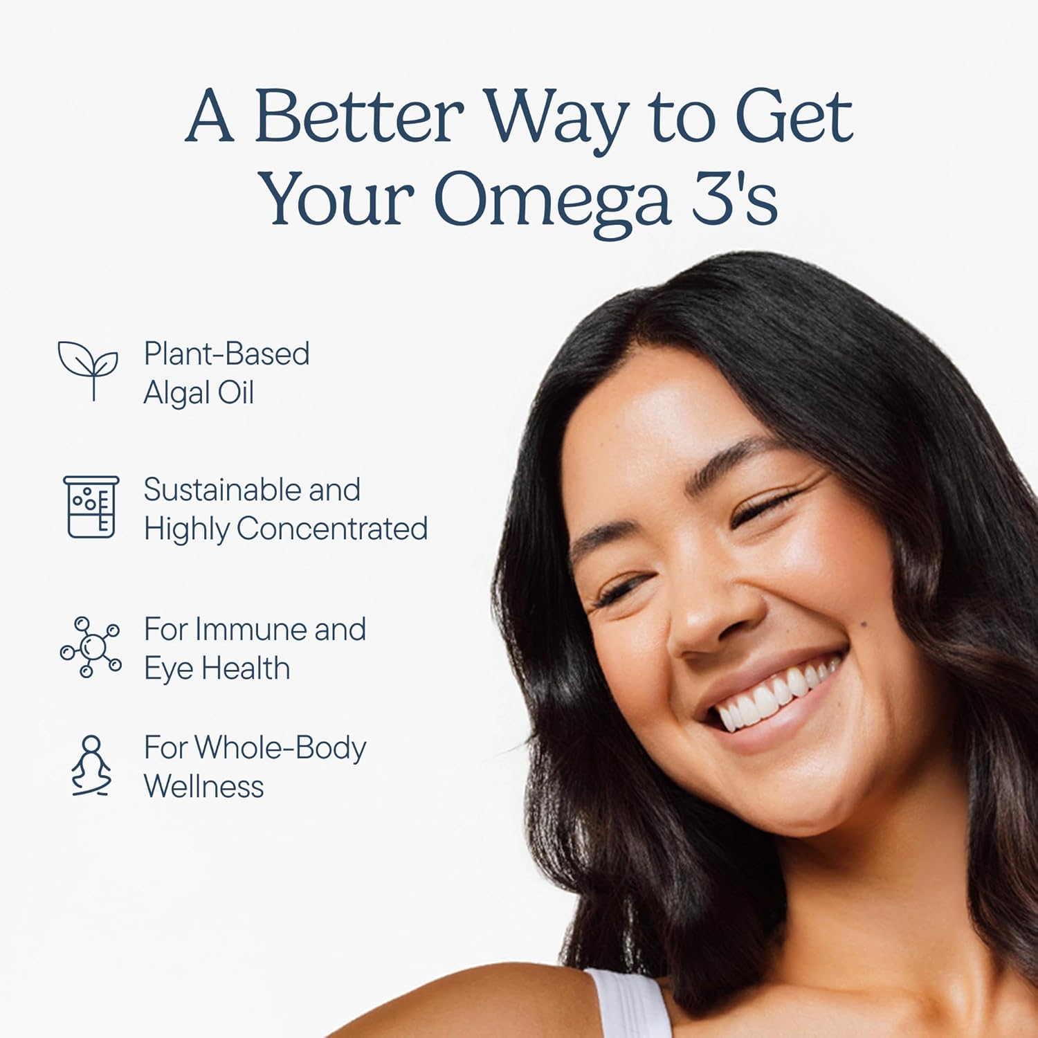 Zenwise Health Vegan Omega 3 Supplement - Burpless Omega 3 Supplement with DHA, EPA & DPA Fatty Acids for Immune Health - Fish Oil Alternative from Sustainably Sourced Marine Algae Oil - 120 Softgels - Image 2