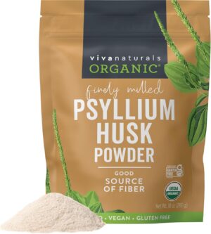 Viva Naturals Organic Psyllium Husk...