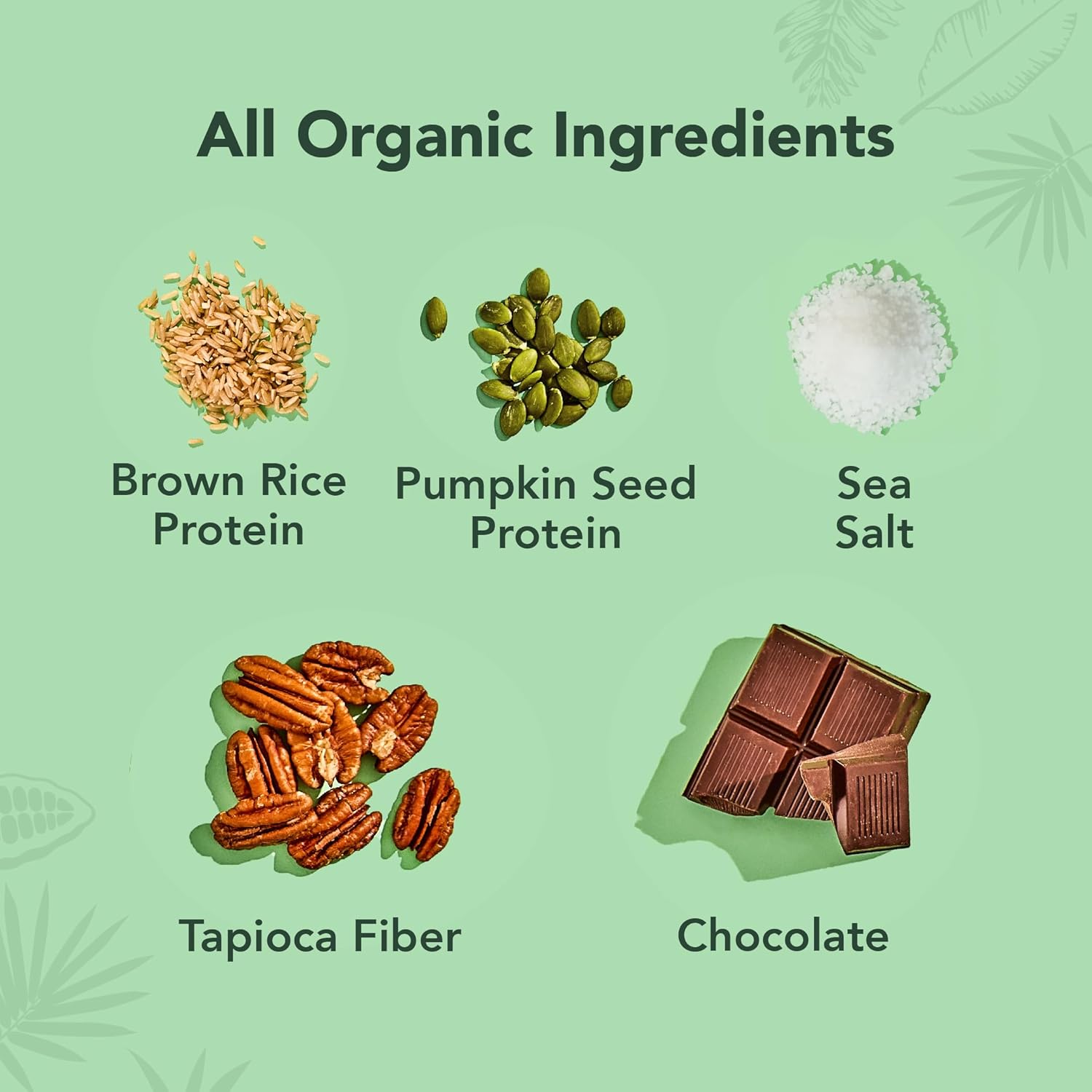 ALOHA Organic Plant Based Protein Bars | Chocolate Caramel Pecan | 12 Count, 1.98oz Bars | Vegan, Low Sugar, Gluten Free, Paleo Friendly, Low Carb, Non-GMO, Stevia Free, Soy Free, No Sugar Alcohol Sweeteners - Image 5
