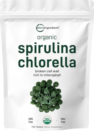 Organic Spirulina Chlorella Tablets...