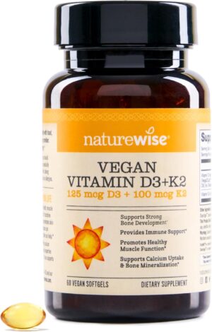 NatureWise Vegan Vitamin D3 + K2 &#...