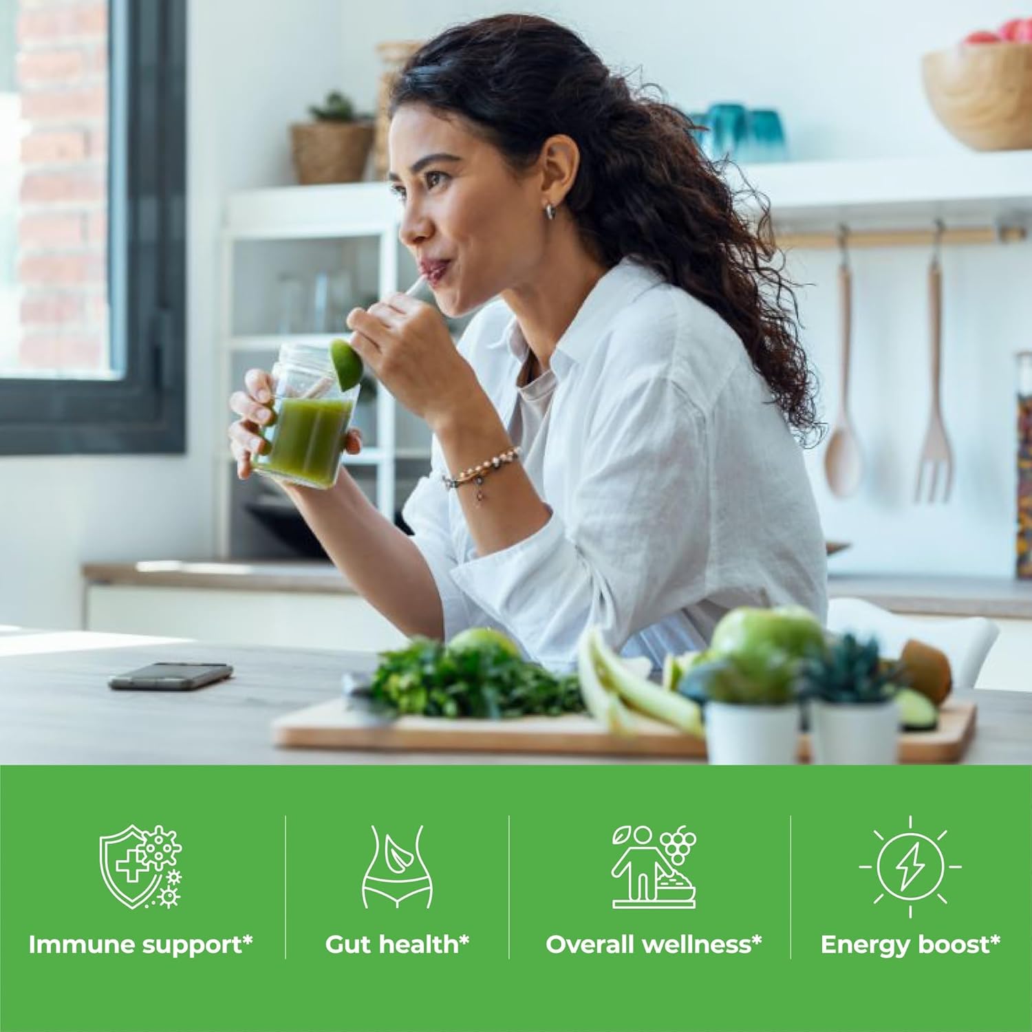 Paradise Herbs ORAC Energy Greens, Berry Superfood Powder, Over 40,000 ORAC Antioxidants, Organic Greens, Berries, Mushrooms & Probiotics, Non-GMO, Gluten-Free, 25 Servings - Image 4