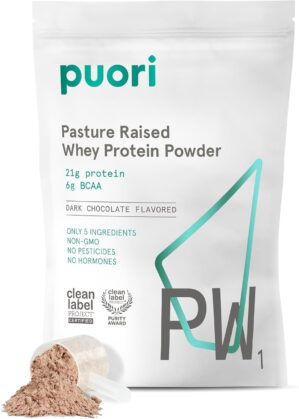 Puori Whey Protein Powder, Dark Cho...