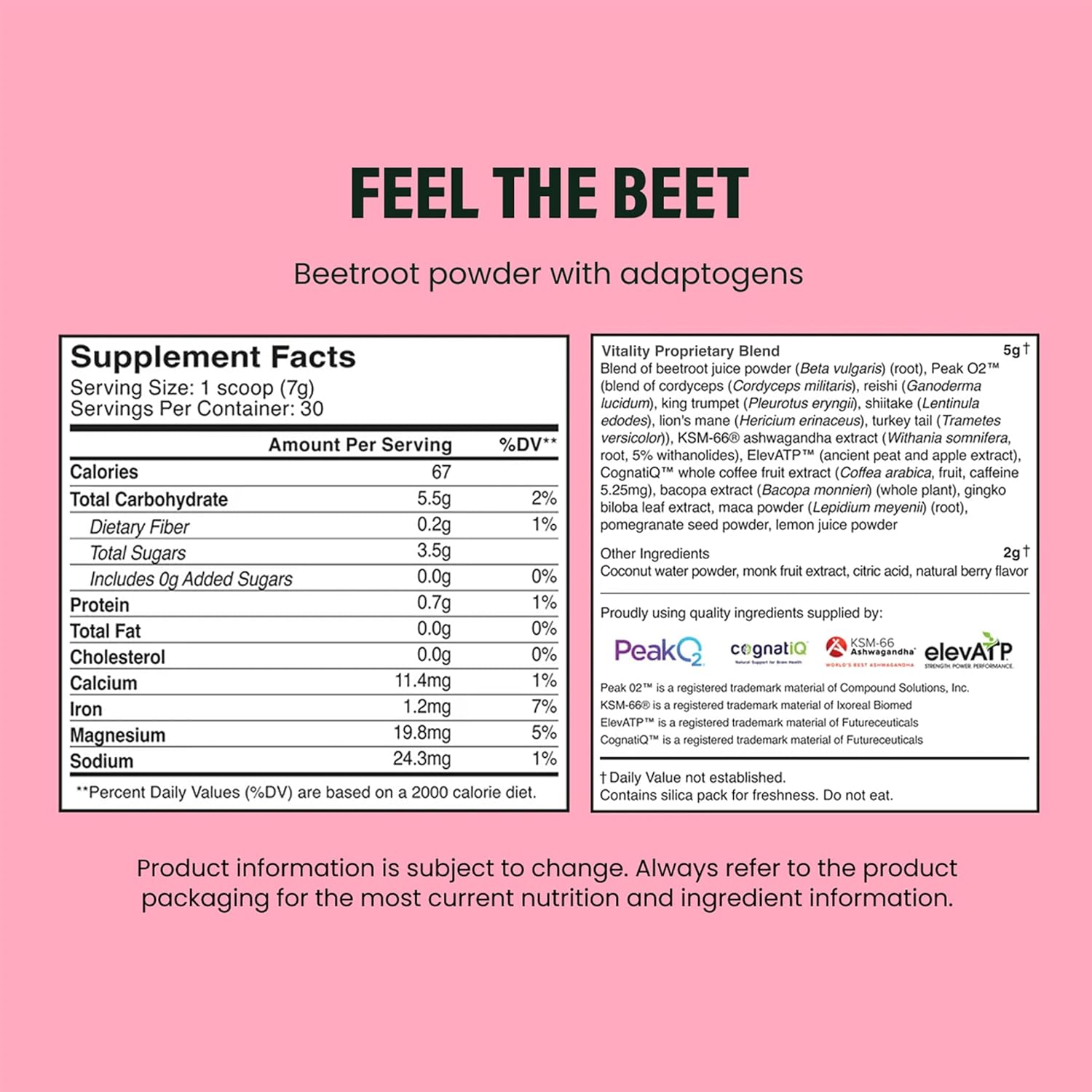 LIVE IT UP | Feel the Beet: Beetroot Powder with Superfood Vitality Blend | Supports Energy, Endurance, and Clarity | Contains Ginkgo, Beetroot, Plant-Based Nitrates, Antioxidants, and Adaptogens - Image 8