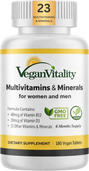 Vegan Vitality Multivitamins &...
