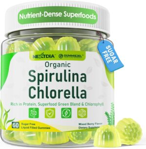 Organic Spirulina + Chlorella Gummi...