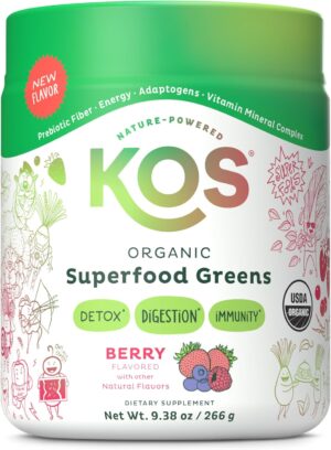 KOS Organic Superfood Greens Powder...