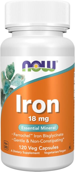 NOW Foods Supplements, Iron 18 mg, ...