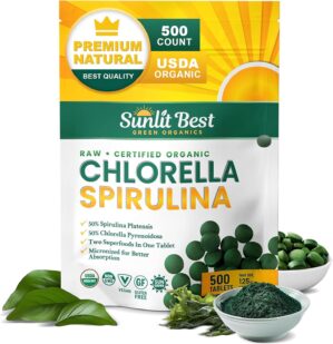 Sunlit Best Chlorella Spirulina Tab...
