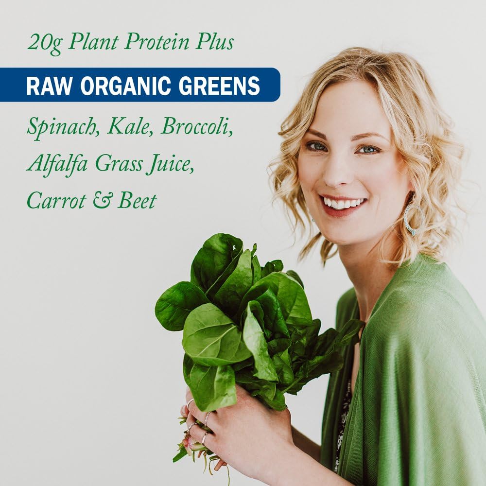 Garden of Life Raw Organic Protein & Greens Lightly Sweet, Vegan Protein Powder for Women and Men, Plant and Pea Protein, Greens, Probiotics, Gluten Free Low Carb Shake Made Without Dairy 20 Servings - Image 7