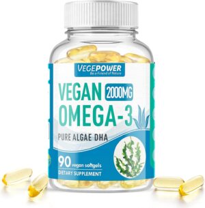Vegan Omega-3 Algae DHA Supplements...