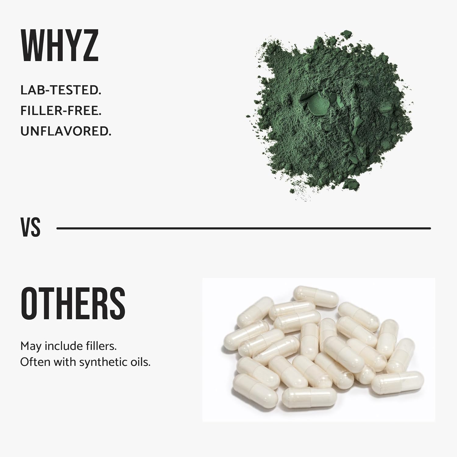 WHYZ Organic Spirulina Powder, 250g, Protein-Rich Spirulina Supplement, Organic Superfood for Immune Support, Green Spirulina Powder Organic Non GMO for Smoothies & Recipes (8.8 oz) - Image 6