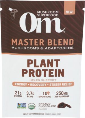 Om Mushroom Superfood, Protein Plan...