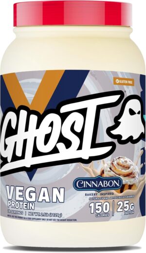 GHOST Vegan V2 Protein Powder, Cinn...