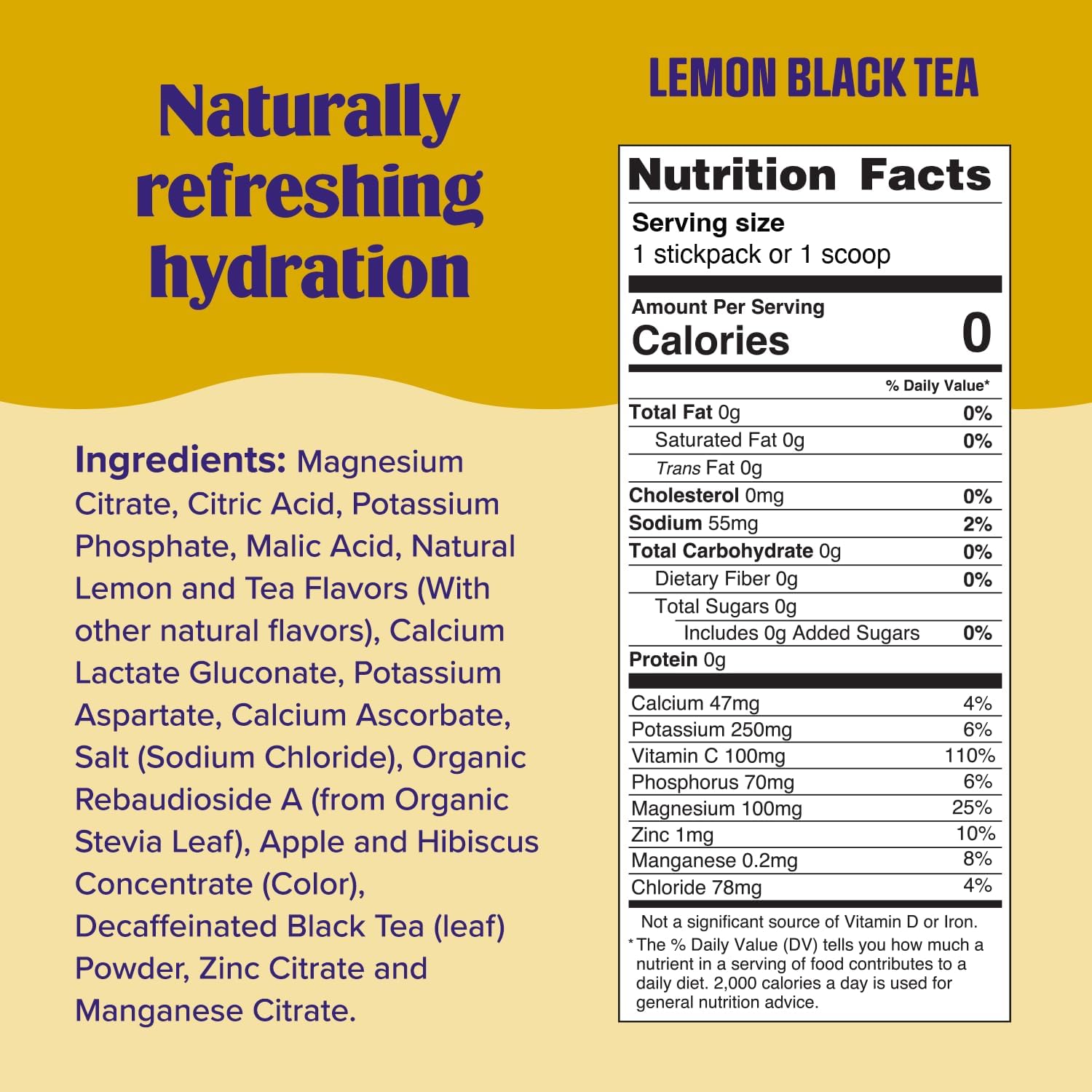 Ultima Replenisher Daily Electrolyte Powder - Lemon Black Tea, 90 Servings - Zero Sugar Hydration Powder with 6 Electrolytes and Minerals - Sugar Free, Plant Based & Keto Friendly Drink Mix - Image 2