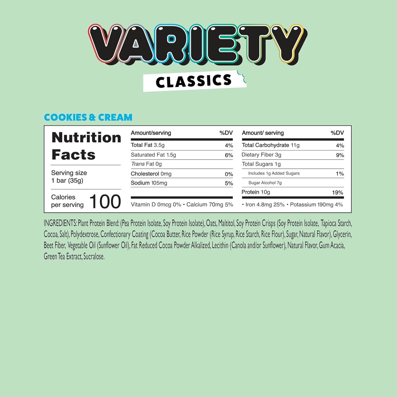 Yubi Bars - Protein Bars - 100 Calories, 10g of Protein, High Fibre, Low Sugar, Gluten Free and Dairy Free - Healthy Snacks/Nutrition Bar - Chocolate Bars - 14.8oz (12 Pack, Variety Box) - Image 6