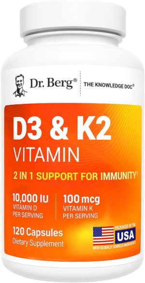 Dr. Berg Vitamin D3 & K2 10,00...