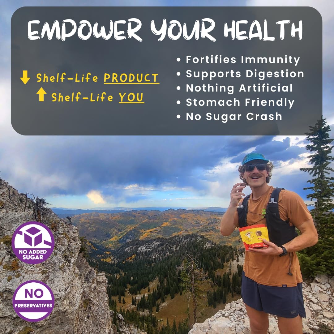 ODD BALLS Organic Energy Balls Cherry - Superfood Mushroom Snack - Running, Cycling, Hiking - Gels, Bars Alternative - Lion's Mane Focus, Cordyceps Energy - Vegan, Gluten Free Snacks for Kids & Adults (8.5 oz, Cherry) - Image 4