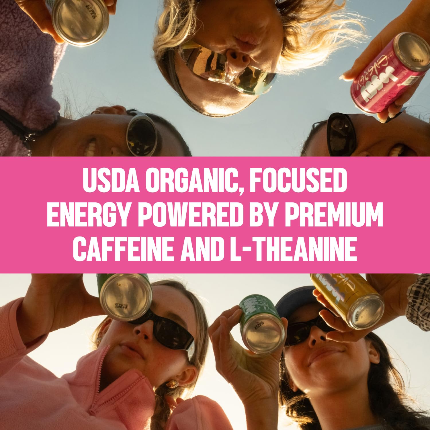Joggy Energy Drink | Solar Mango 12pk (8.4oz) | USDA Organic, No Added Sugar, Plant-Based Energy with Juice & Natural Caffeine + L-Theanine | Pre-Workout Focus Drink | No Jitters, Vegan, Gluten-Free - Image 6