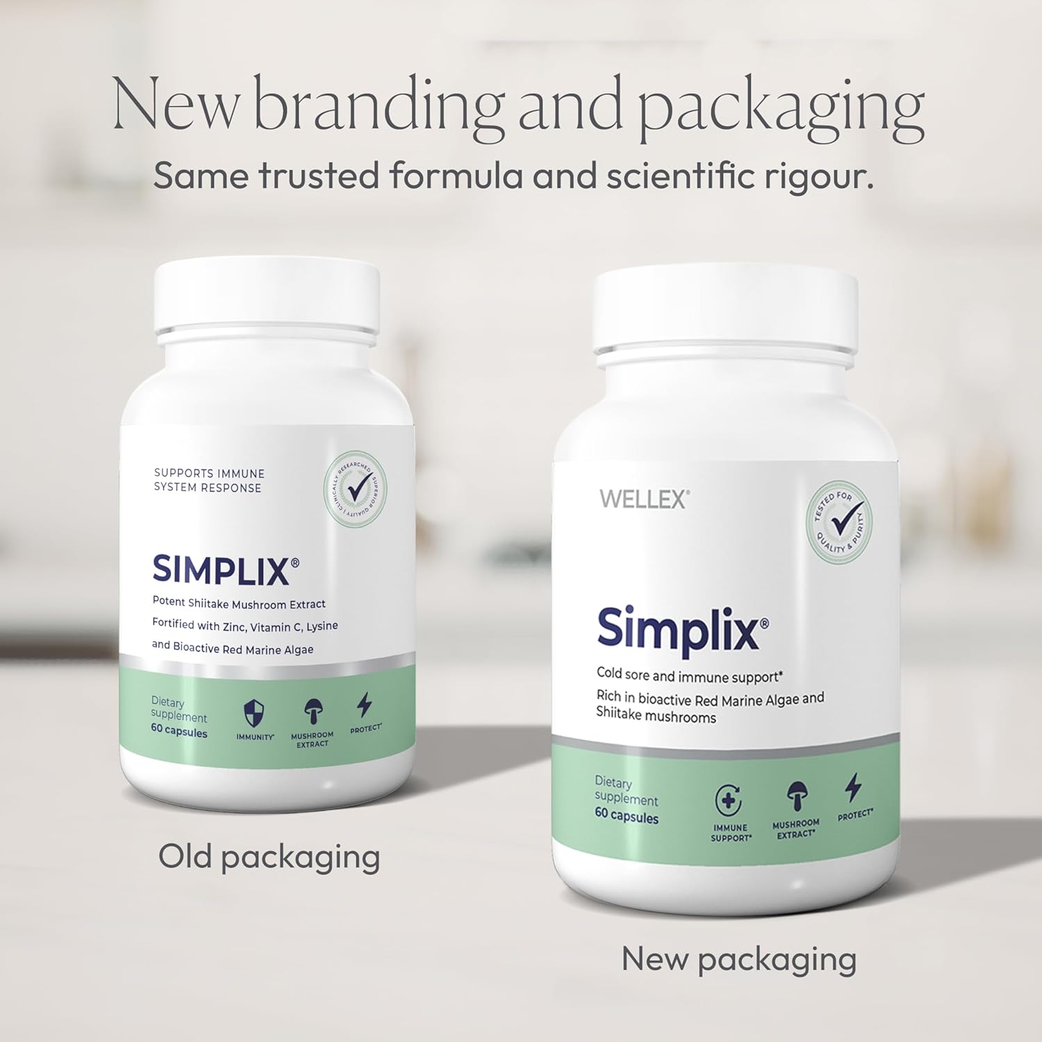 Simplix | Natural Supplement to Strengthen The Immune System | Respond to Outbreaks | Source of Highly Researched Mushroom & Seaweed Polysaccharides 60 Veggie Capsules (1 Pack) - Image 6