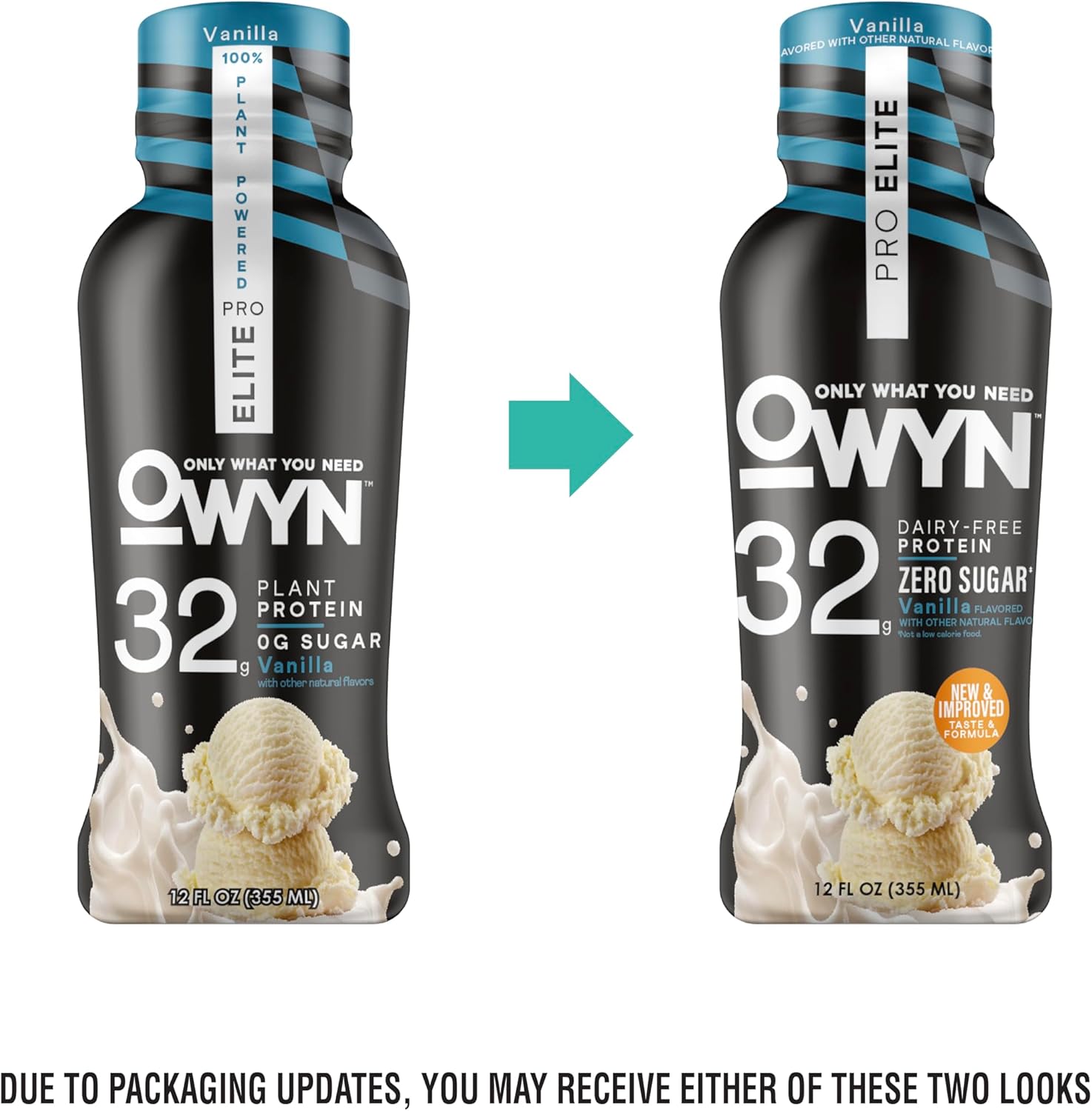 OWYN Only What You Need Pro Elite Vanilla Flavored Protein Shake, 32g Protein, 0g Sugar, High Protein, Dairy Free, Gluten Free, Plant Based Protein Drink, 12 Count - Image 2