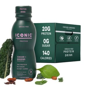 ICONIC Protein Shake, Cacao + Green...