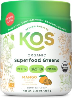 KOS Organic Superfood Greens Powder...