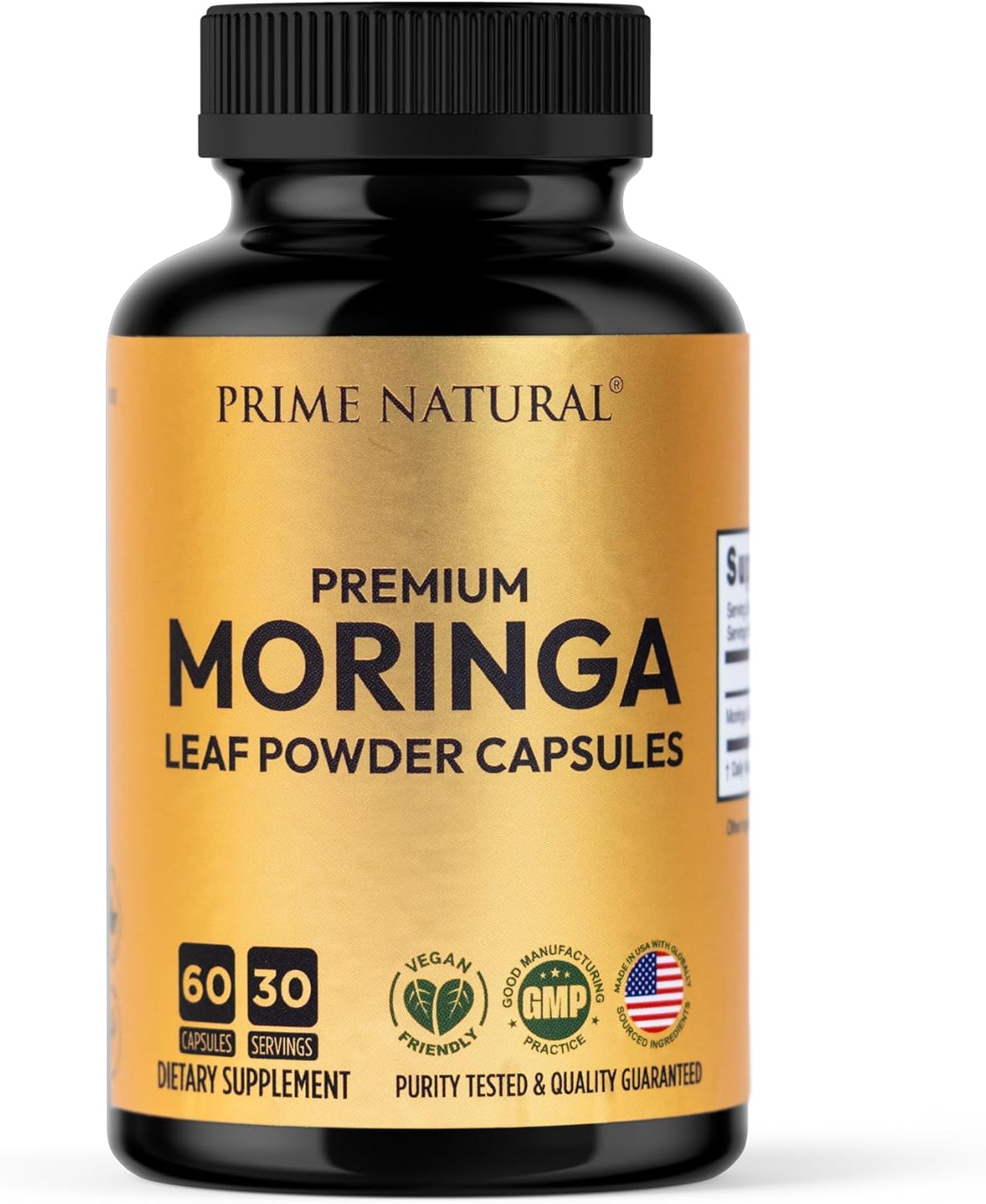 Moringa Powder Capsules - Pure Moringa Powder, Energy, Skin, Immune & Gut Health Superfood, Rich in Antioxidants, Essential Vitamins & Amino Acids, Natural Green Superfood Supplement - 60 Count - Image 9
