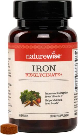 NatureWise Vegan Iron Supplement fo...