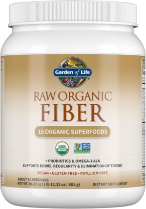 Garden of Life Raw Fiber, Organic U...